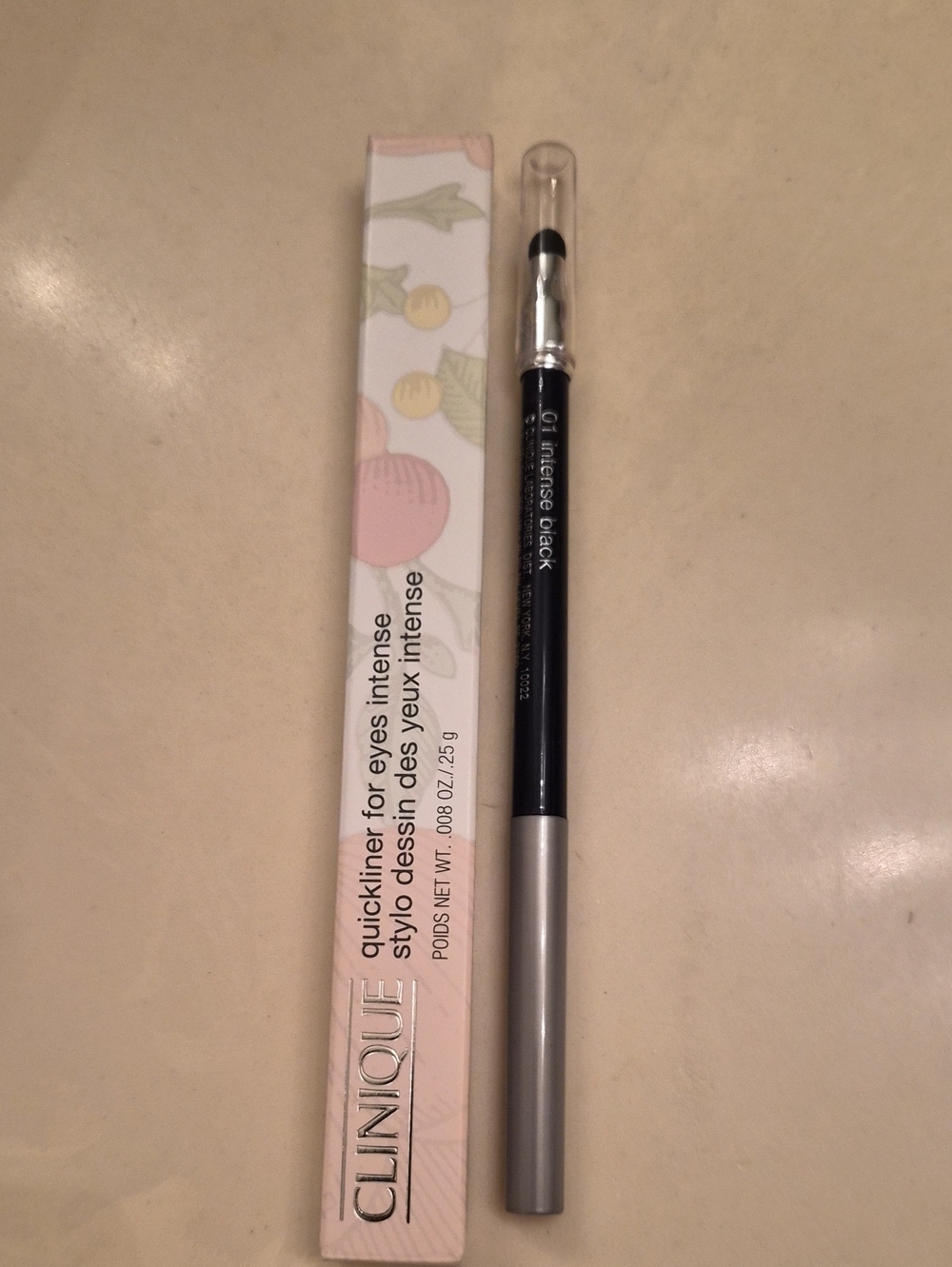 Clinique Quick liner For Eyes Intense 01 Intense Black .008 Oz